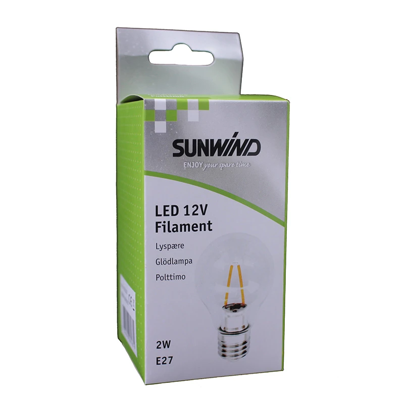 LED-pære Filament E27 2W 4 LED-pære Filament E27 2W - Bilde 2