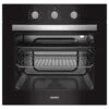 Innbyggingsovn Gass Chef, Sort -VarmeKraft Butikk 360120