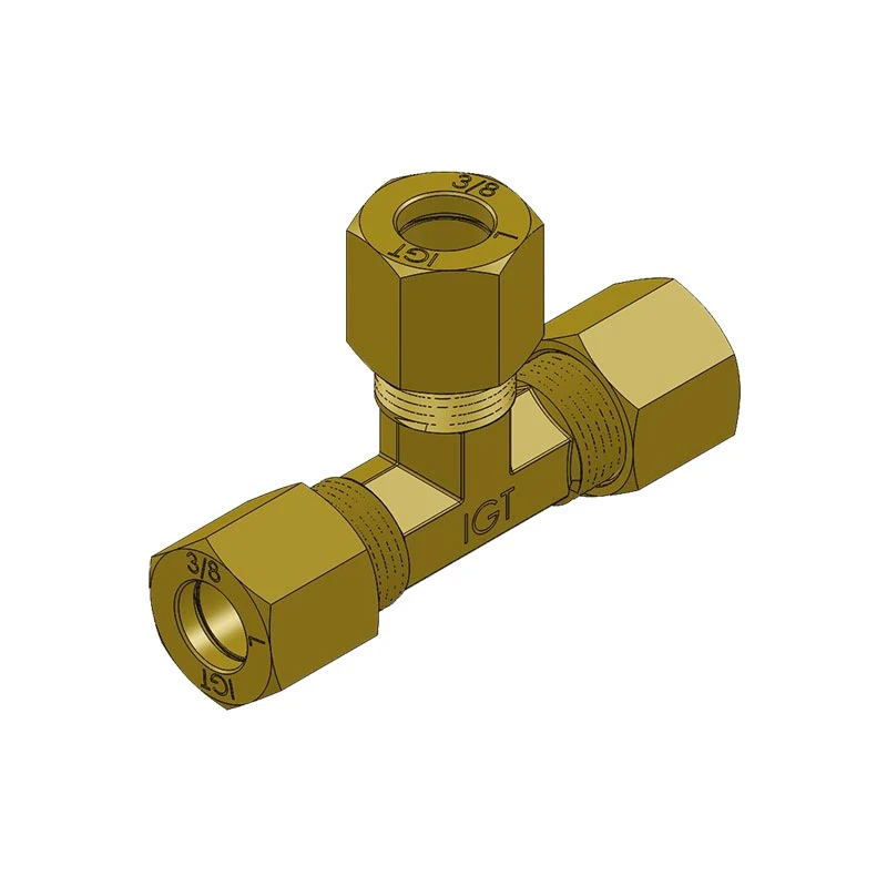 T-kobling 3/8'' M/støttehylse 3 T-kobling 3/8'' M/støttehylse