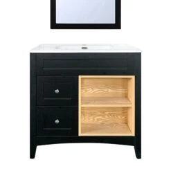 Servantskap Aurora, 80 Cm Svart