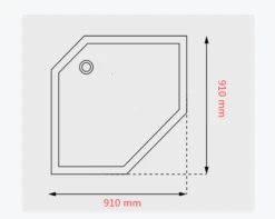 Dusjkabinett Elsa - 90 X 90 X 205 Cm 4 Dusjkabinett Elsa - 90 X 90 X 205 Cm -VarmeKraft Butikk 671660 dusjkar 9017 90x90