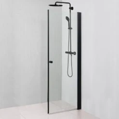 Dusjdør Kiara Black 80 X 190